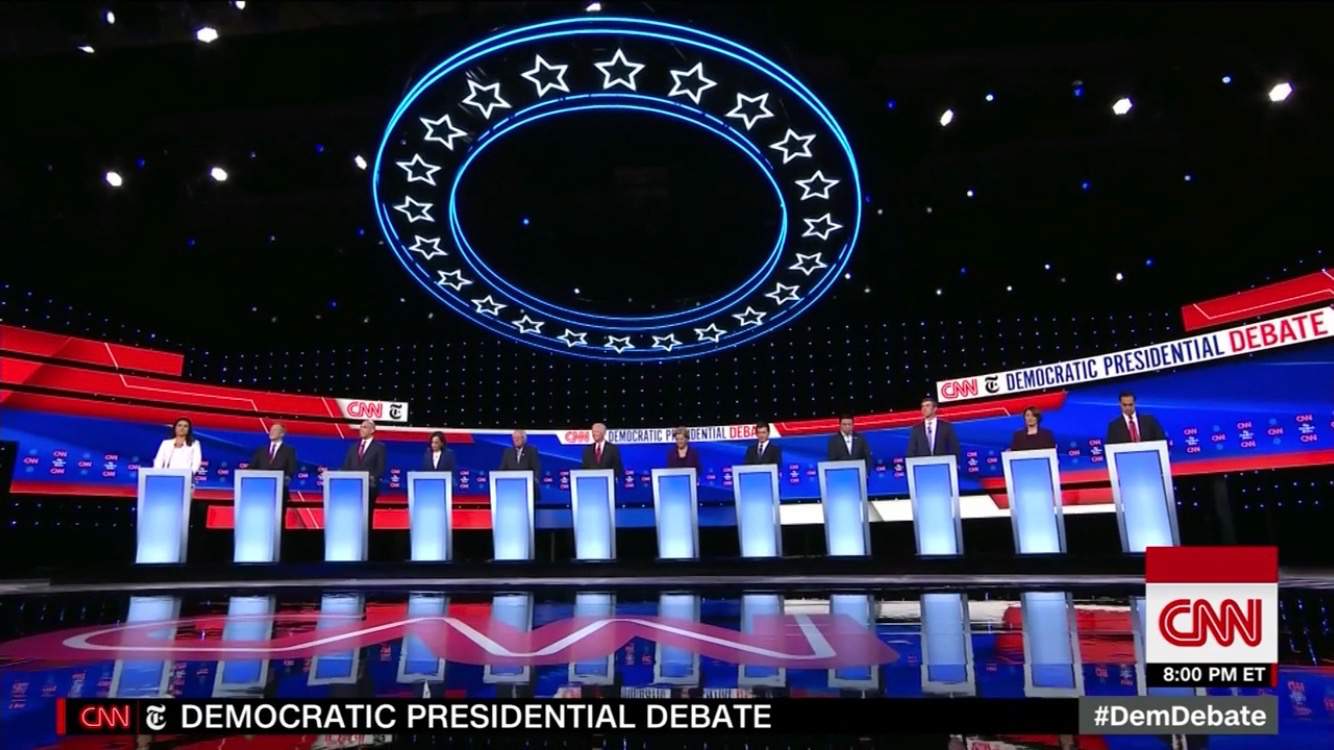 The fourth Democratic debate creates frontrunners